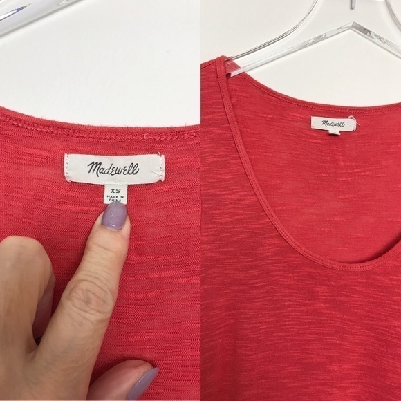 Madewell Anthem Heathered Red Burnout Tank Size XS - Picture 8 of 8